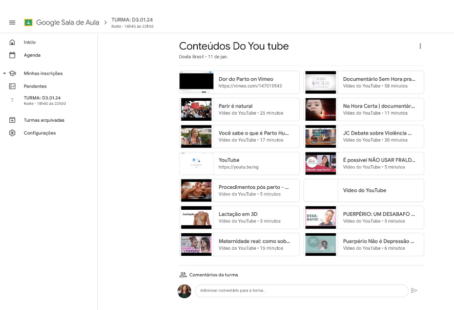 YouTube content doula course
